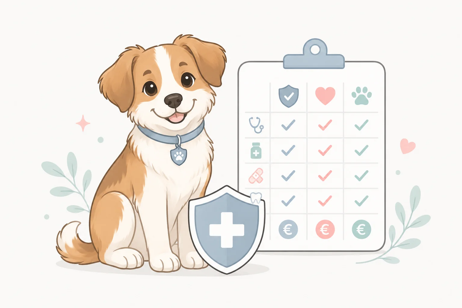 Beste Hundekrankenversicherung im Vergleich mit Hund, Schutzschild und Tarifauswahl