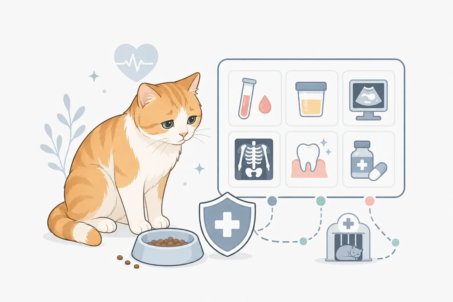 Katzenkrankenversicherung vergleichen mit Katze, Zahnleistungen, Klinikschutz und Tarifprüfung