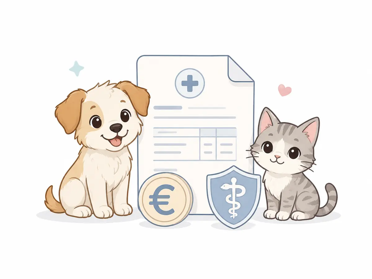 Stilisierte Illustration GOT Satz Tierkrankenversicherung