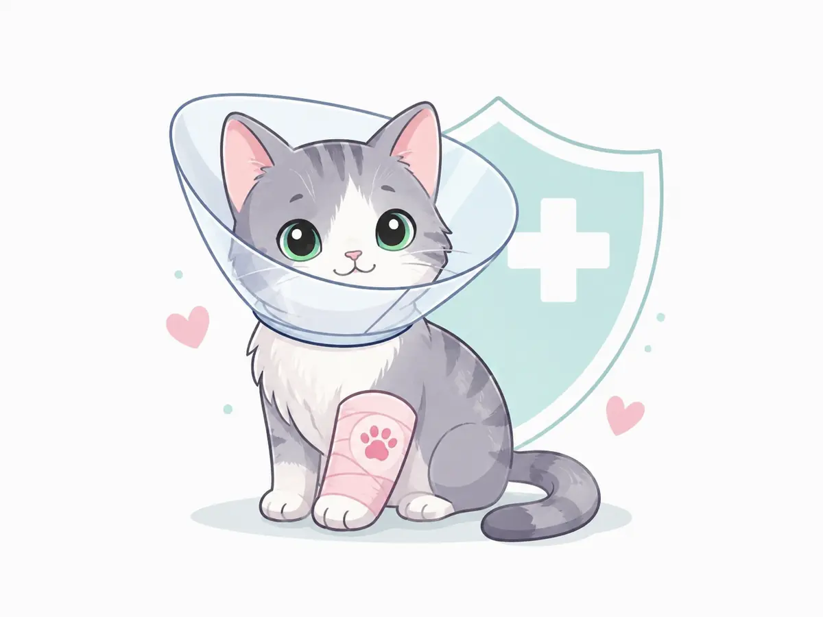 Stilisierte Illustration Katzen OP Versicherung