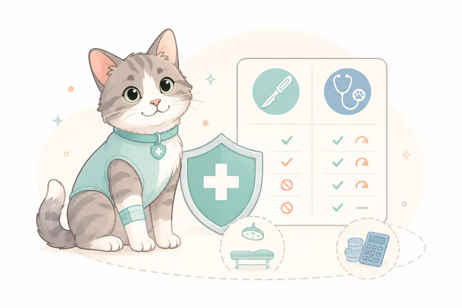 Katzen Operationsversicherung mit OP-Schutz, Leistungsgrenzen und Tierarztkosten