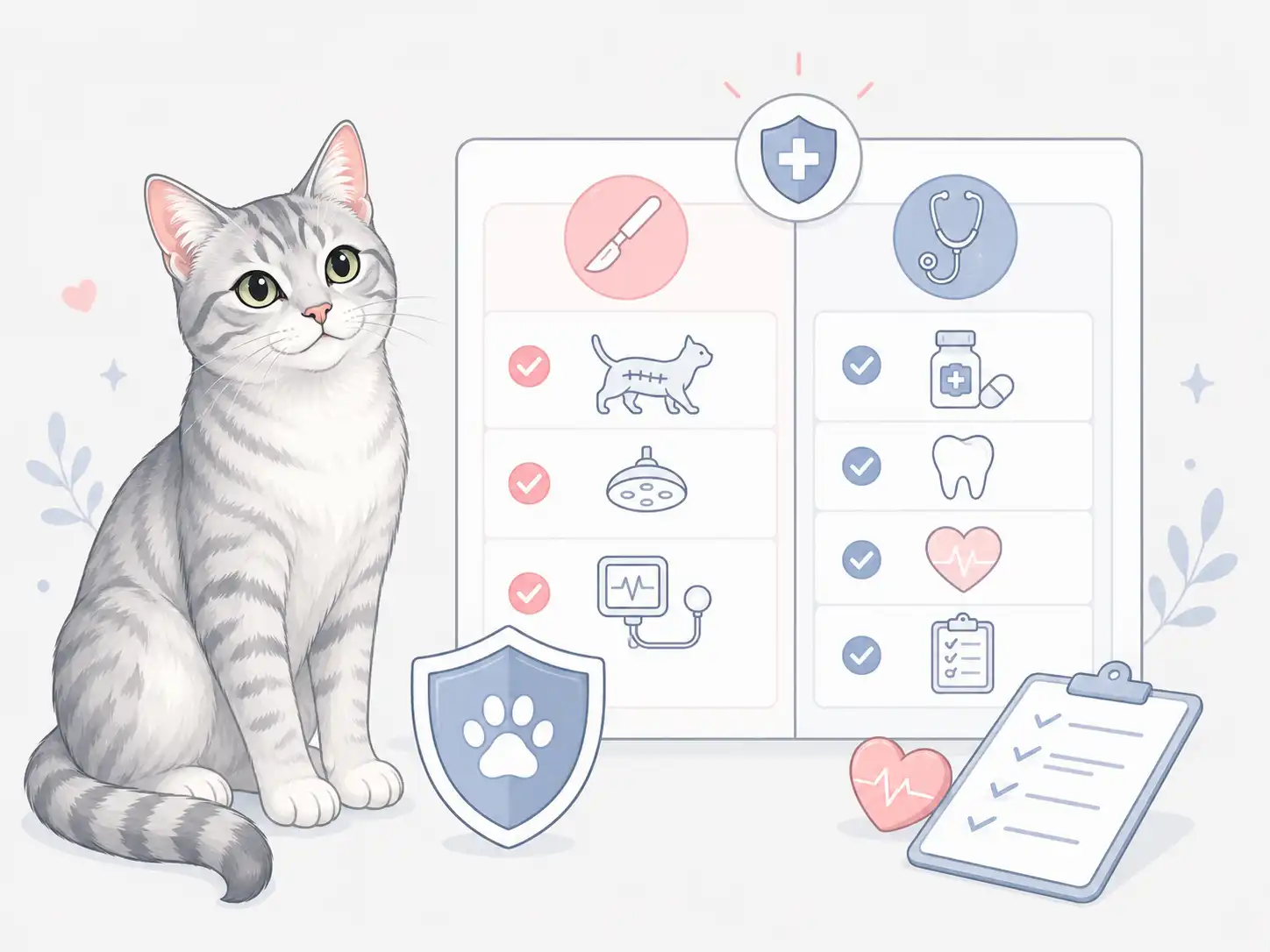 Unterschied zwischen Katzenkrankenversicherung und Katzen-OP-Versicherung