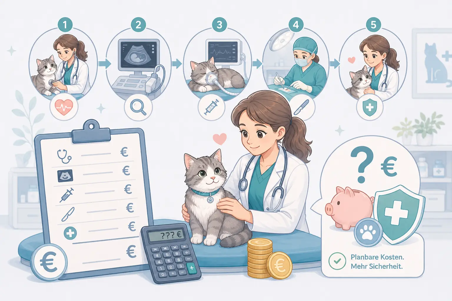 Operationskosten Katze mit GOT, Medikamenten, Klinik und Nachsorge
